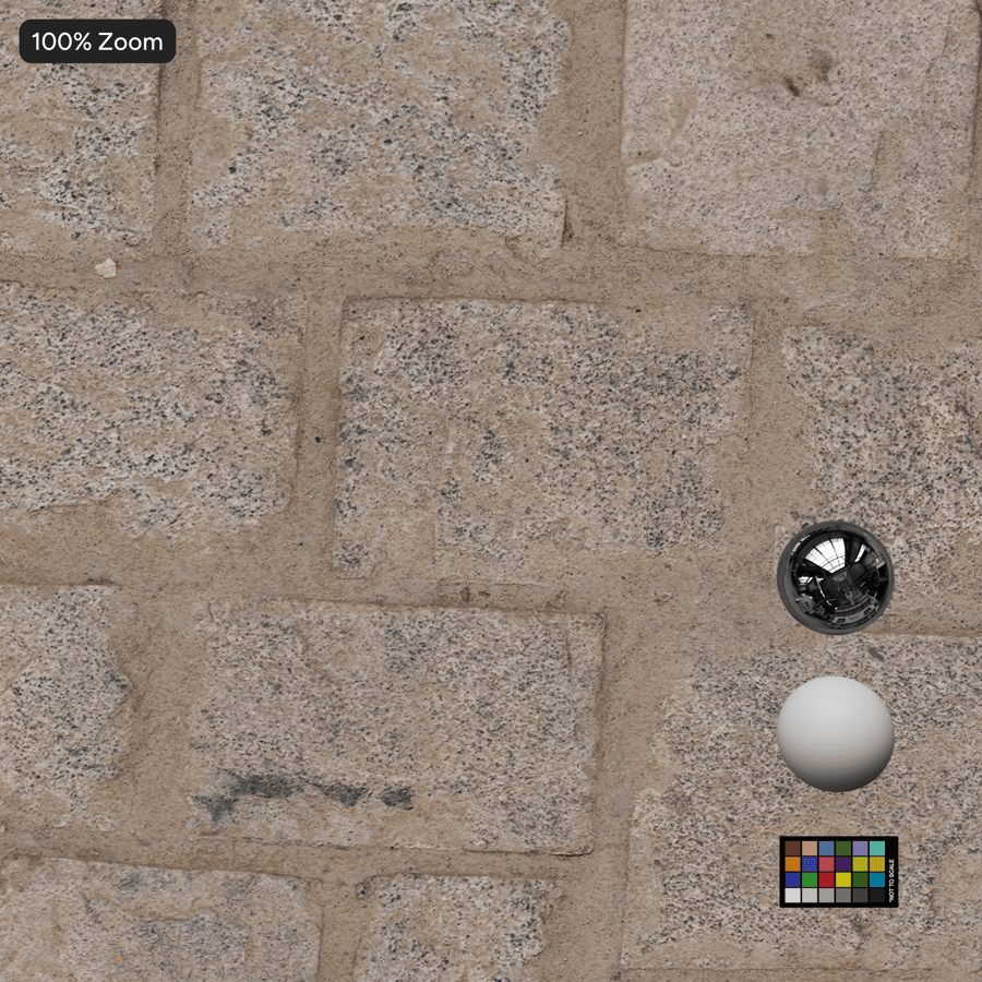 Rough Cobblestone Texture, White