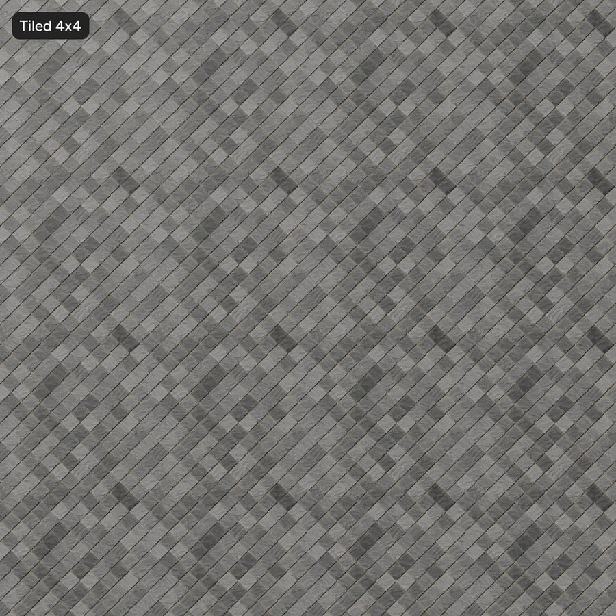Diamond Slate Roof Tiles Texture, Grey