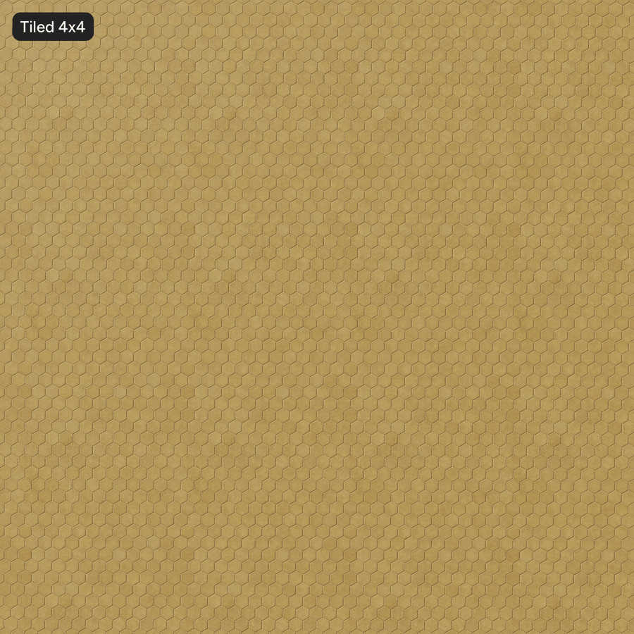 Textura de pavimento hexagonal, amarelo