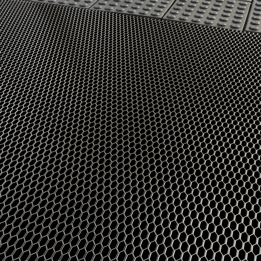 Hexagon Wire Perforated Metal Texture