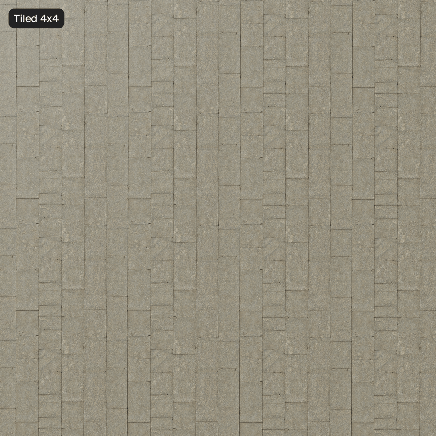 Running Bond Granite Sidewalk Paving Texture, Grey