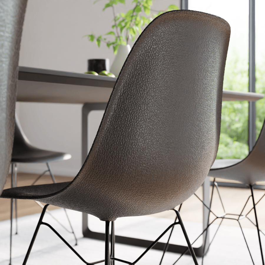 Molde de pontos grandes Textura de plástico preto, preto