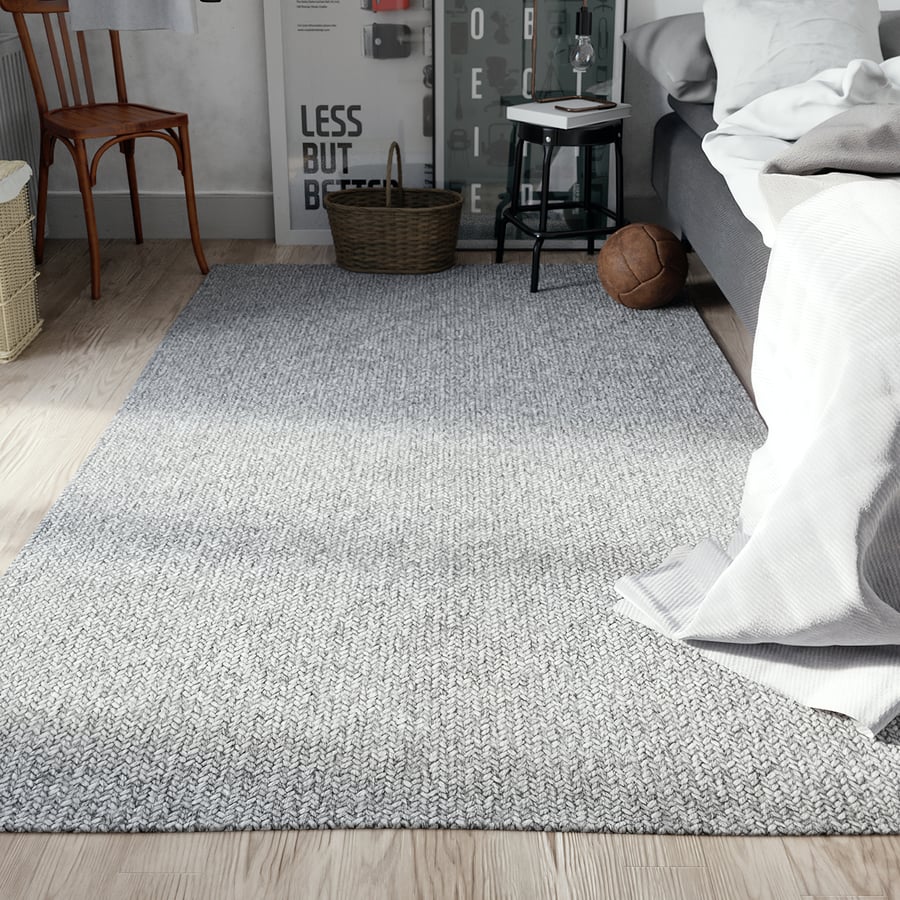 Pepper & Designer Rug Model, Ash Grey