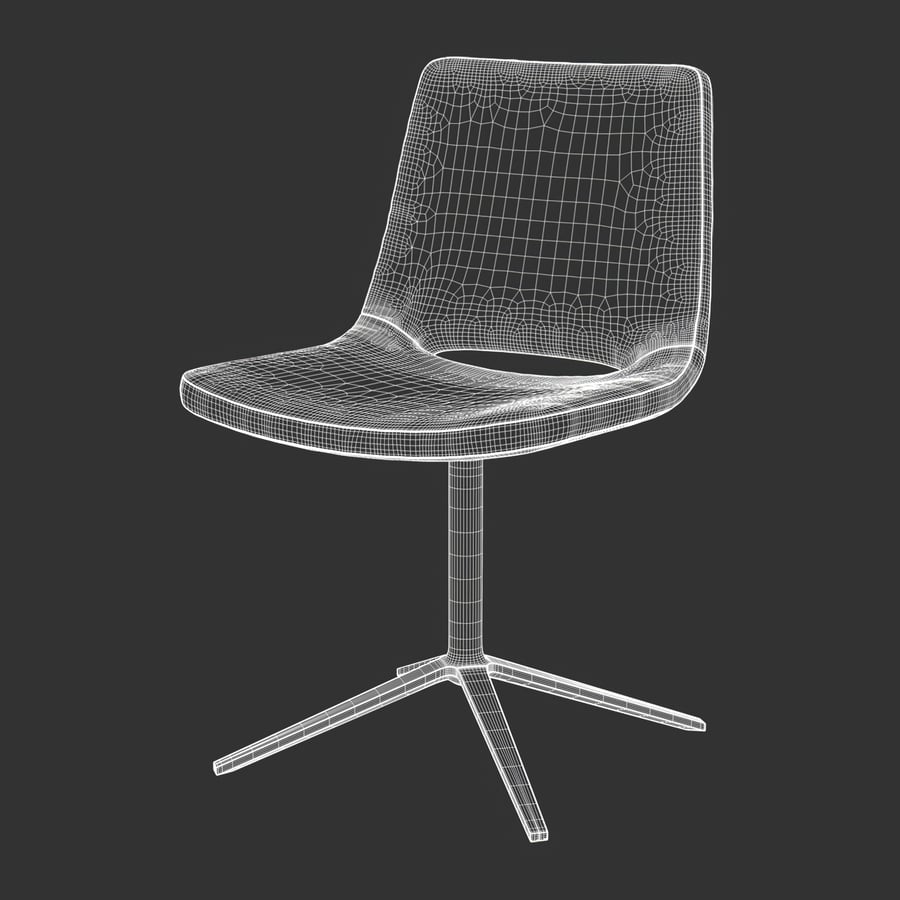 Replica B&B Italia Gather Chair Model, Black