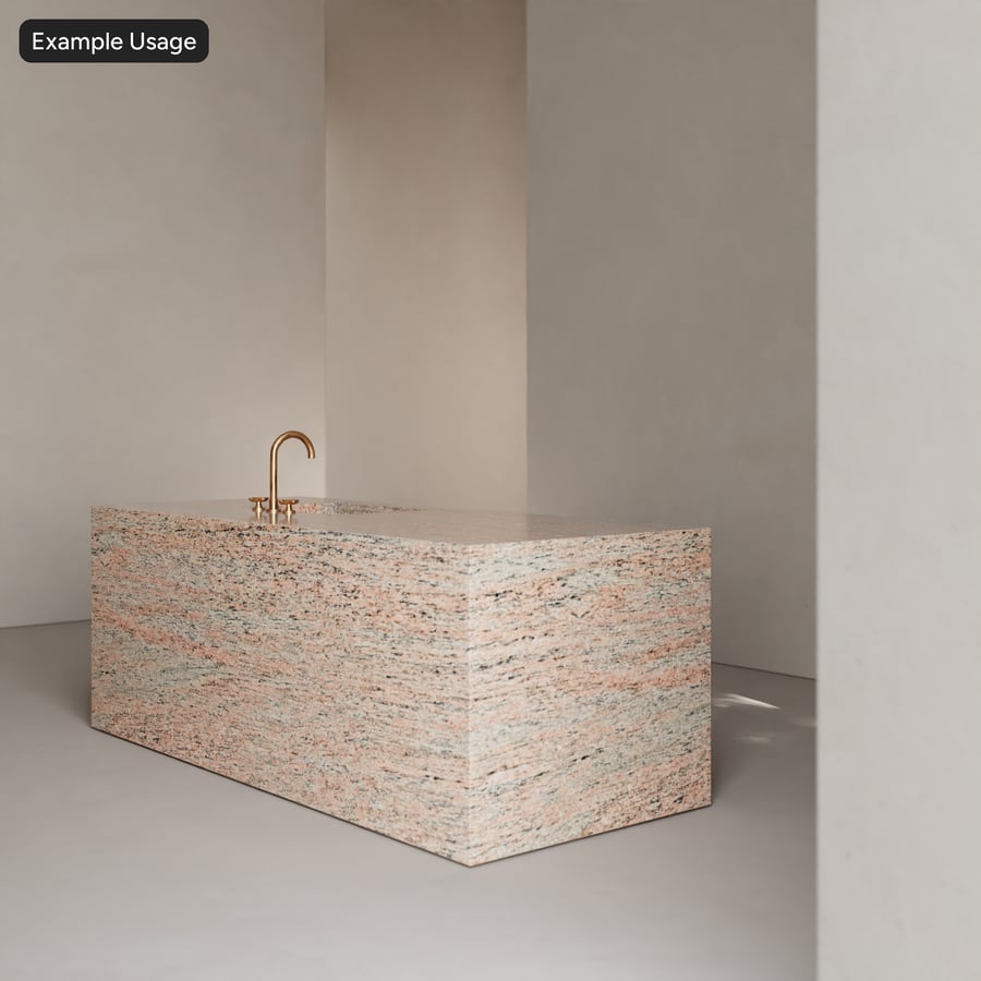 Textura de pedra de granito polido, rosa pálido