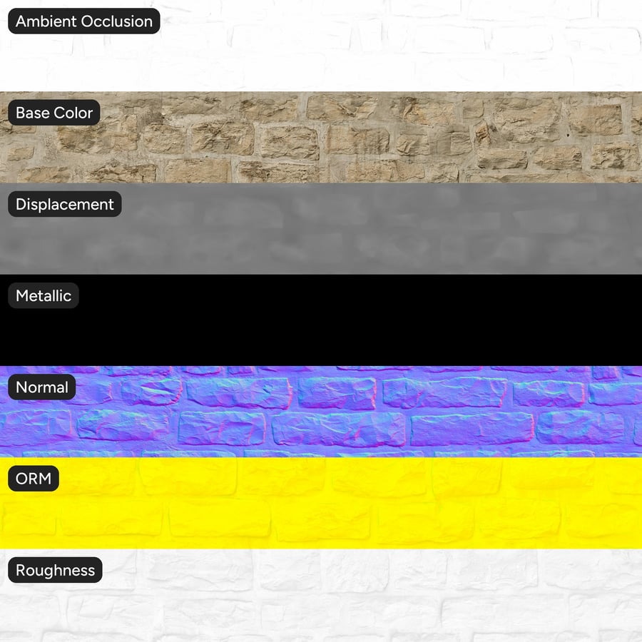 Old Rubble Stone Wall Texture, Beige