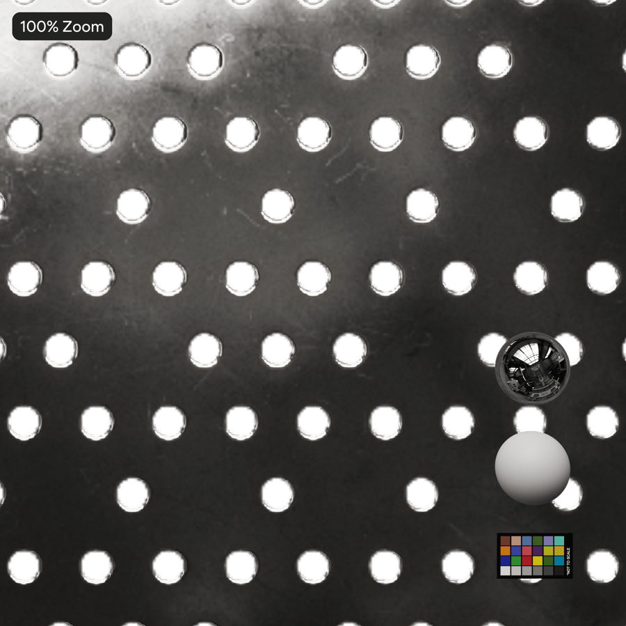 Round Perforated Metal Texture