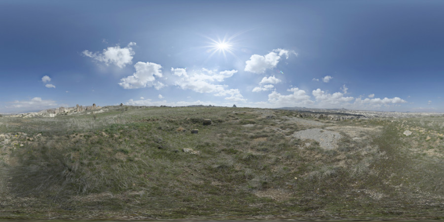 Scattered Cloud Afternoon Cappadocia Outdoor Sky HDRI