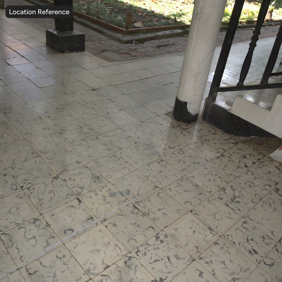 무늬가 있는 사각 세라믹 무광 타일 질감, 베이지