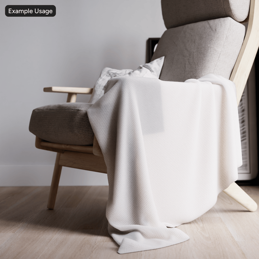 圖案織物紋理，白色