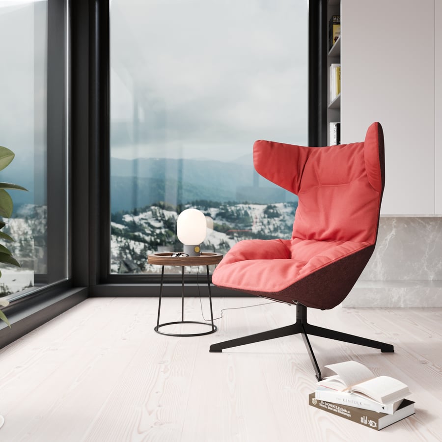 Réplica Moroso Bravata Para Cadeira Modelo Walk, Vermelho