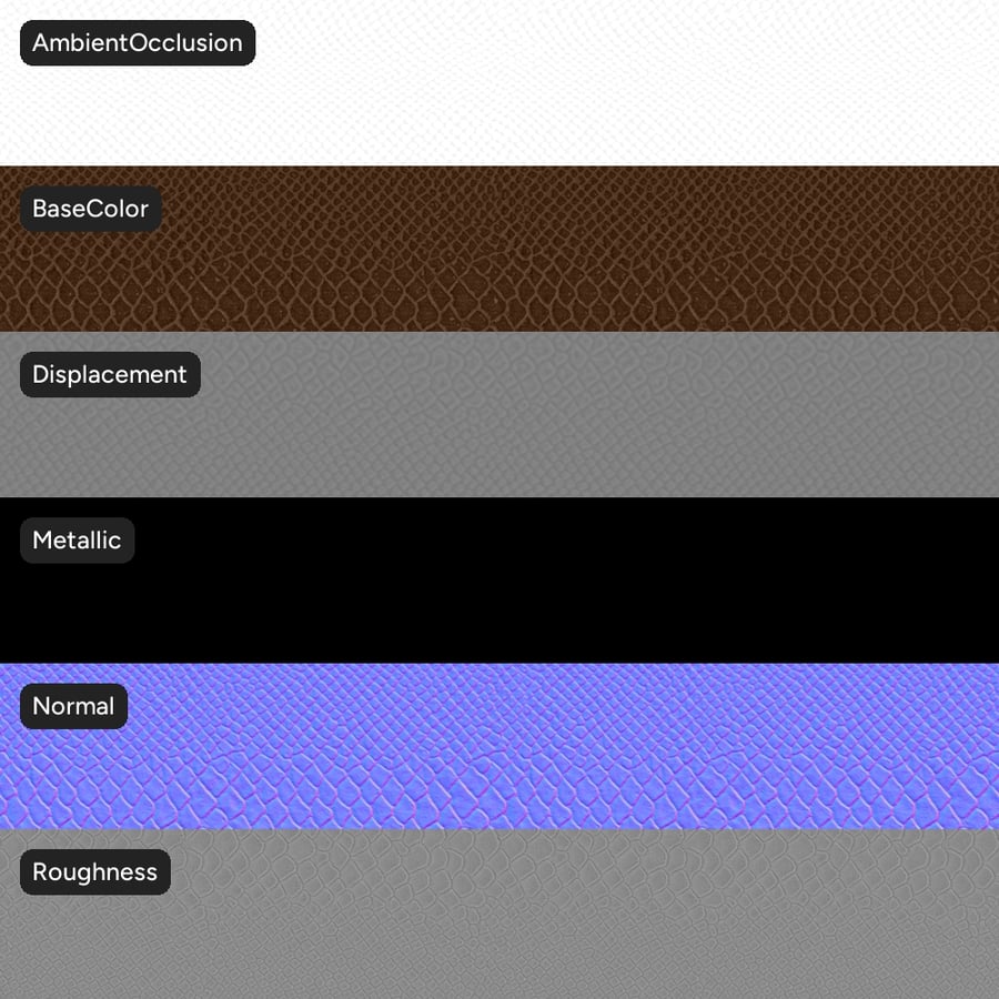Textura umělé ještěrčí kůže, hnědá