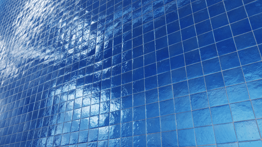 Squares Zellige Glossy Tile Texture, Blue