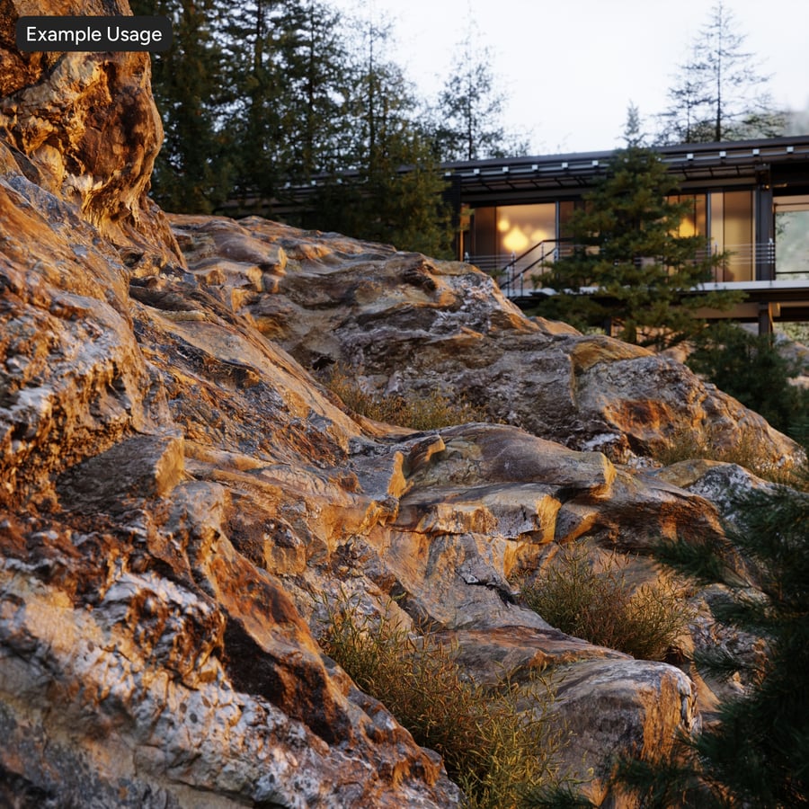 Layered Mineral Cliff Rock Texture, Multicolour