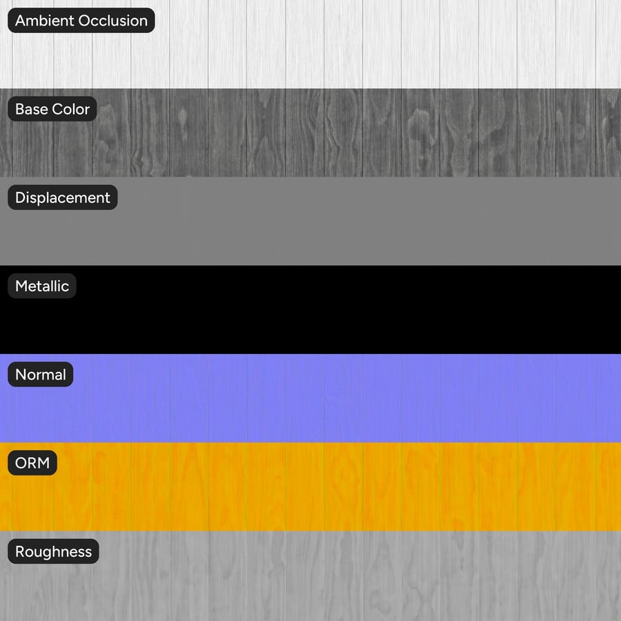 Barnwood Accoya Wood Board Texture, Grey Clear