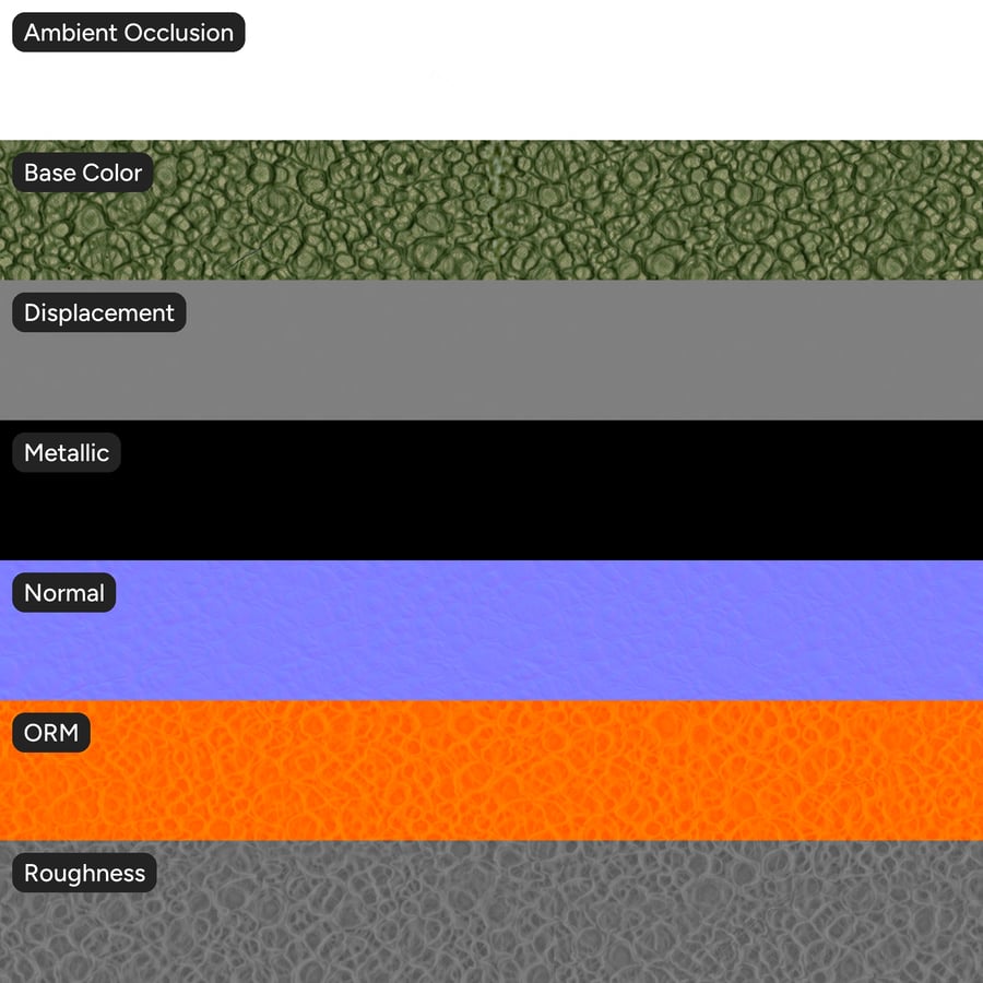 Crawling Glazed Ceramic Pottery Texture, Green