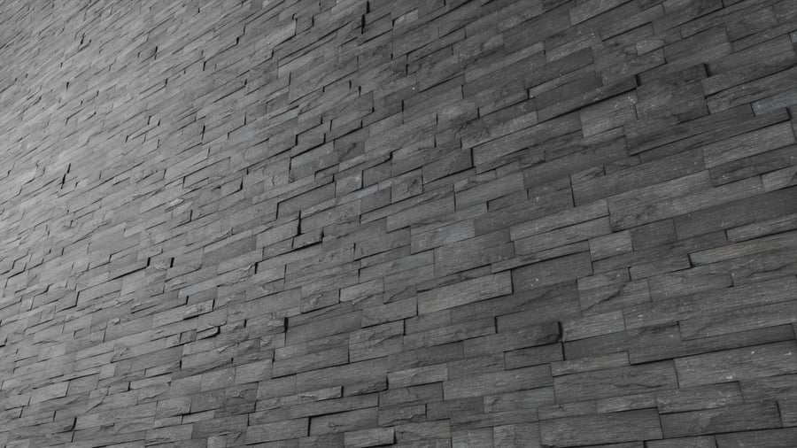 Jagged Coal Canyon Ledger Stone Wall Texture