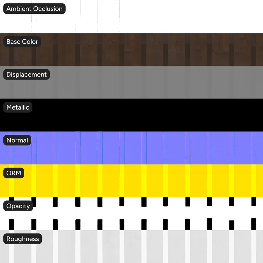 Wood Board Fence Texture