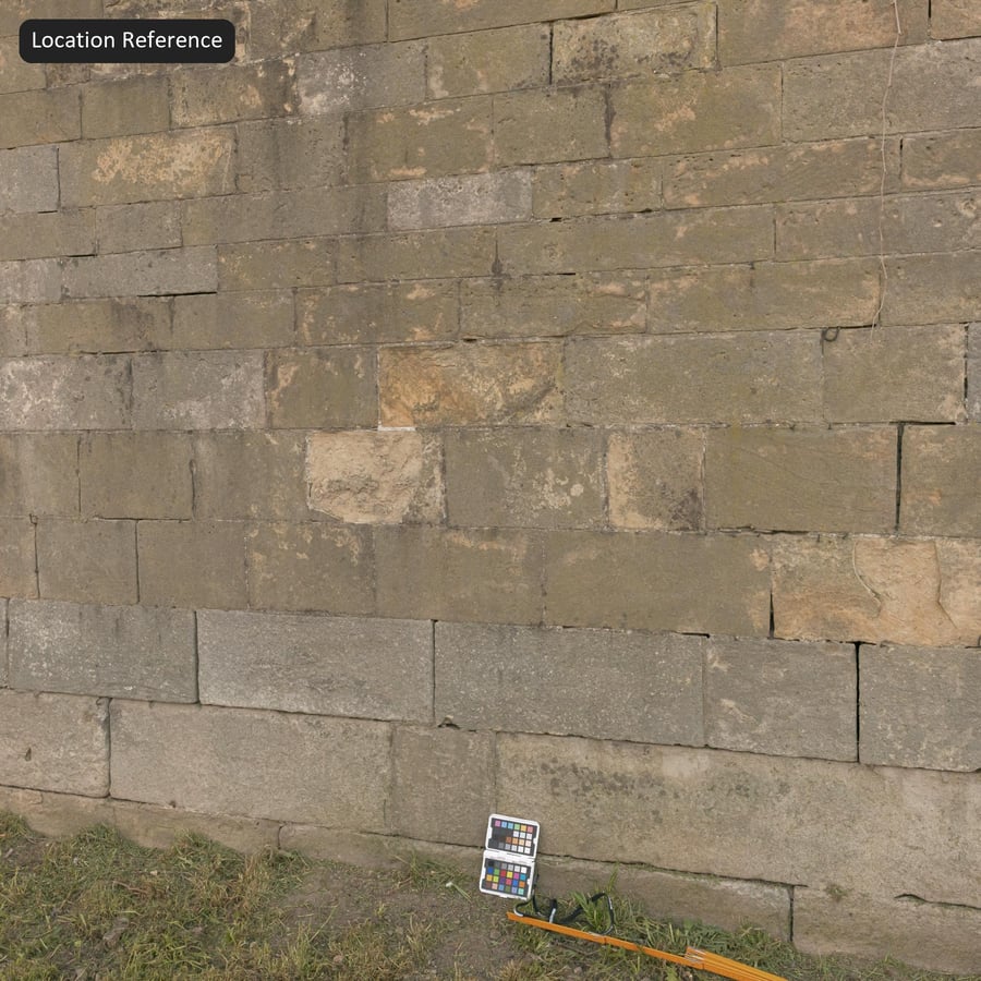 Aged Stone Block Wall Texture