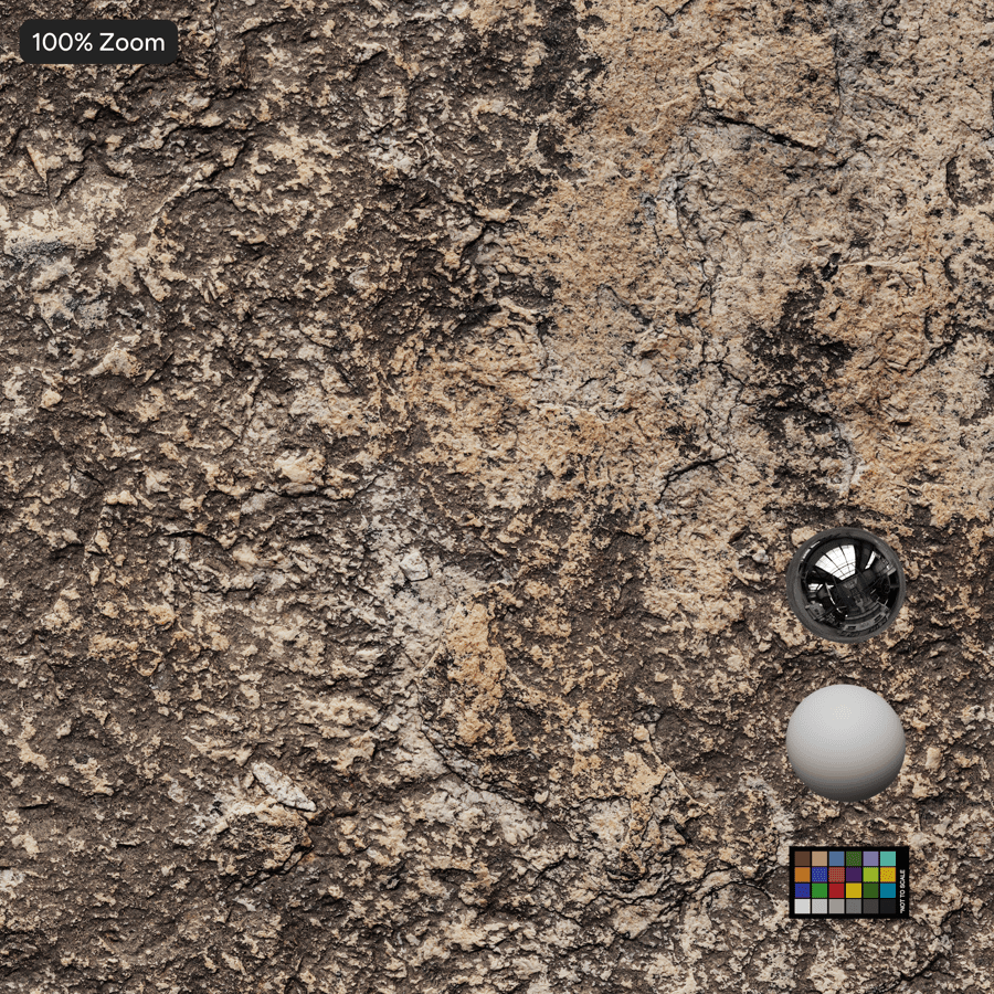 Lichen Spotted Cliff Rock Texture