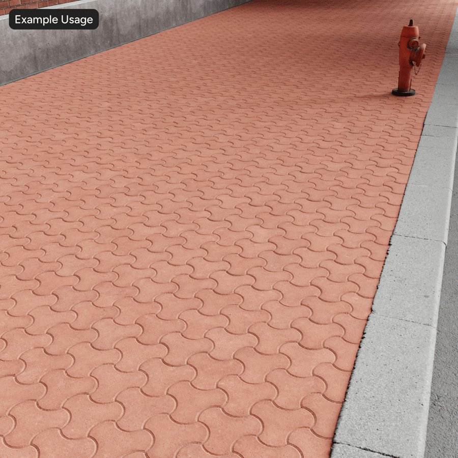 Milano Paver Texture, Red