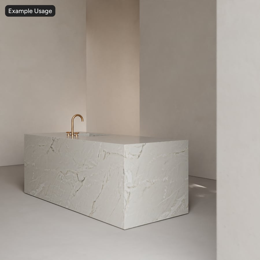 Bronco Bianco Textura de pedra quartzito polida, Branco