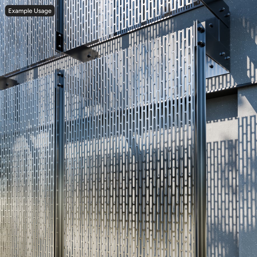 Running Slots Perforated Metal Texture