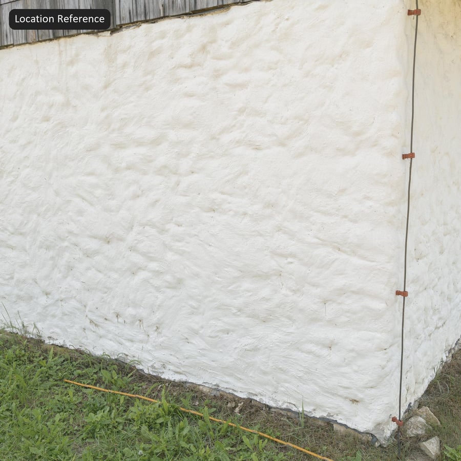 Kết cấu tường thạch cao sơn nhám, màu trắng