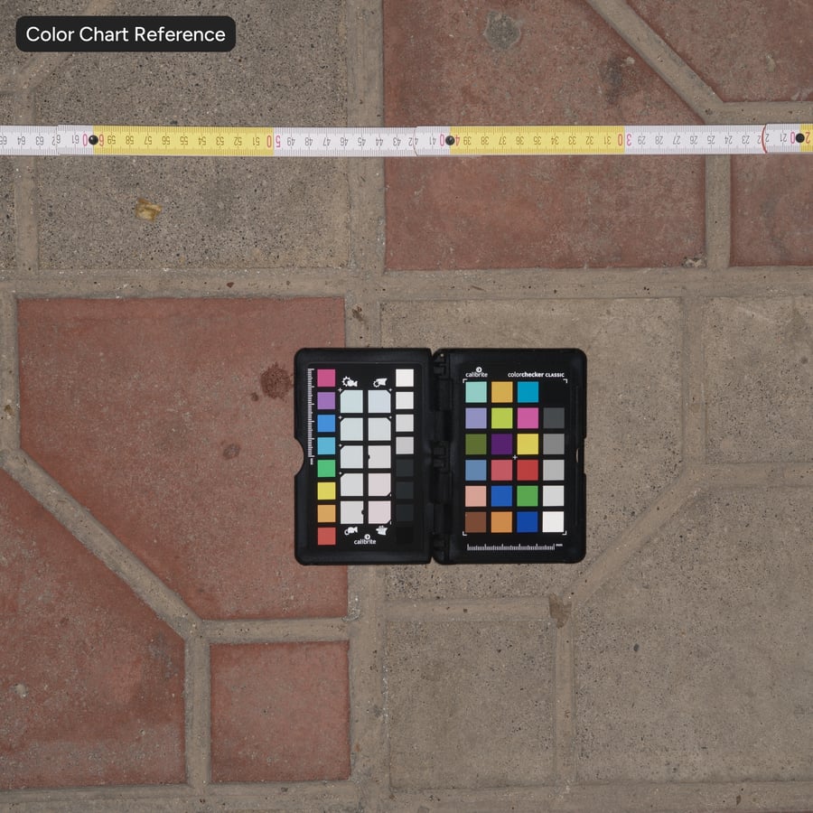 Pavé carré décoratif usé, damier