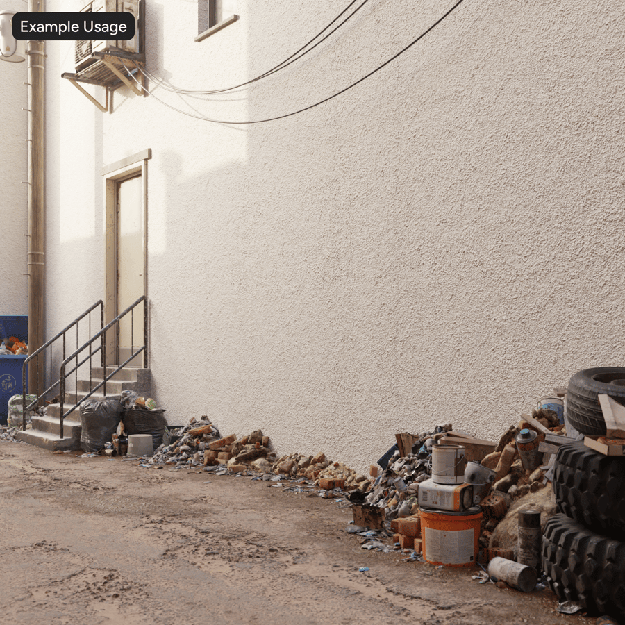 Rough Stucco Plaster Wall Texture, White