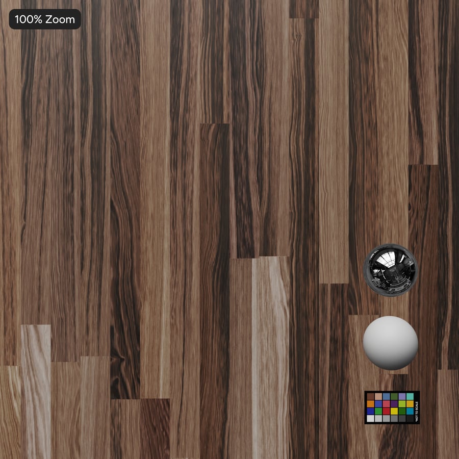 Oak Wood Board Texture, Cool Brown
