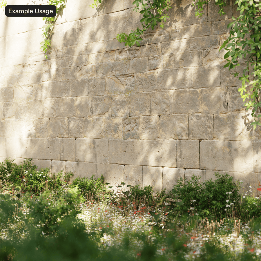 Old Stone Block Wall Texture