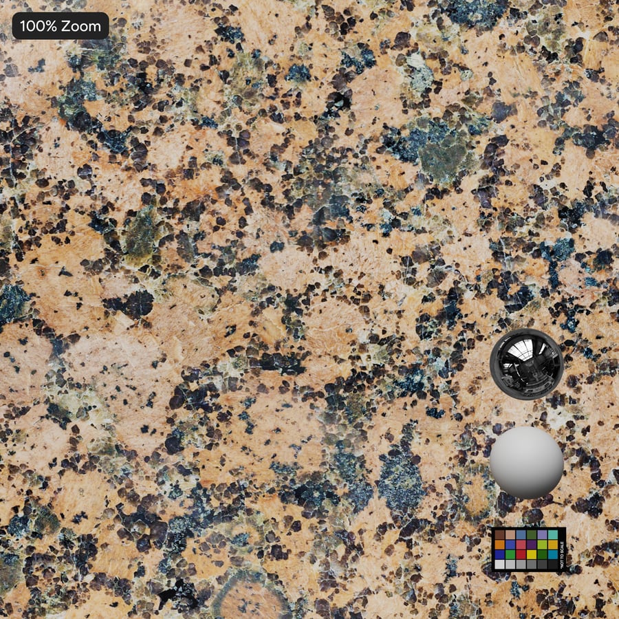 Polished Granite Stone Texture, Earthy Brown
