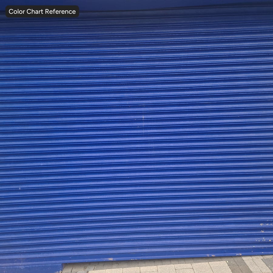 Corrugated Painted Metal Texture, Blue