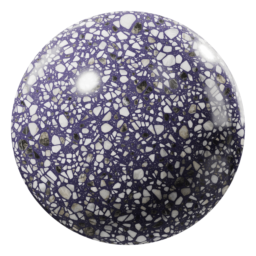 Speckled Nebula Terrazzo Texture, Purple