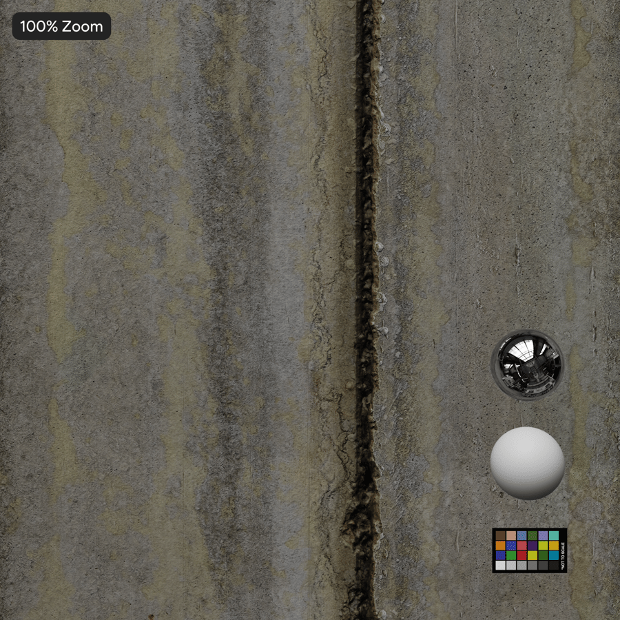 Stained Concrete Panel Ceiling Texture