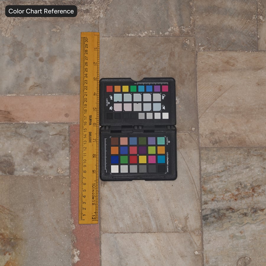 Dirty Square English Bond Marble Tile Texture