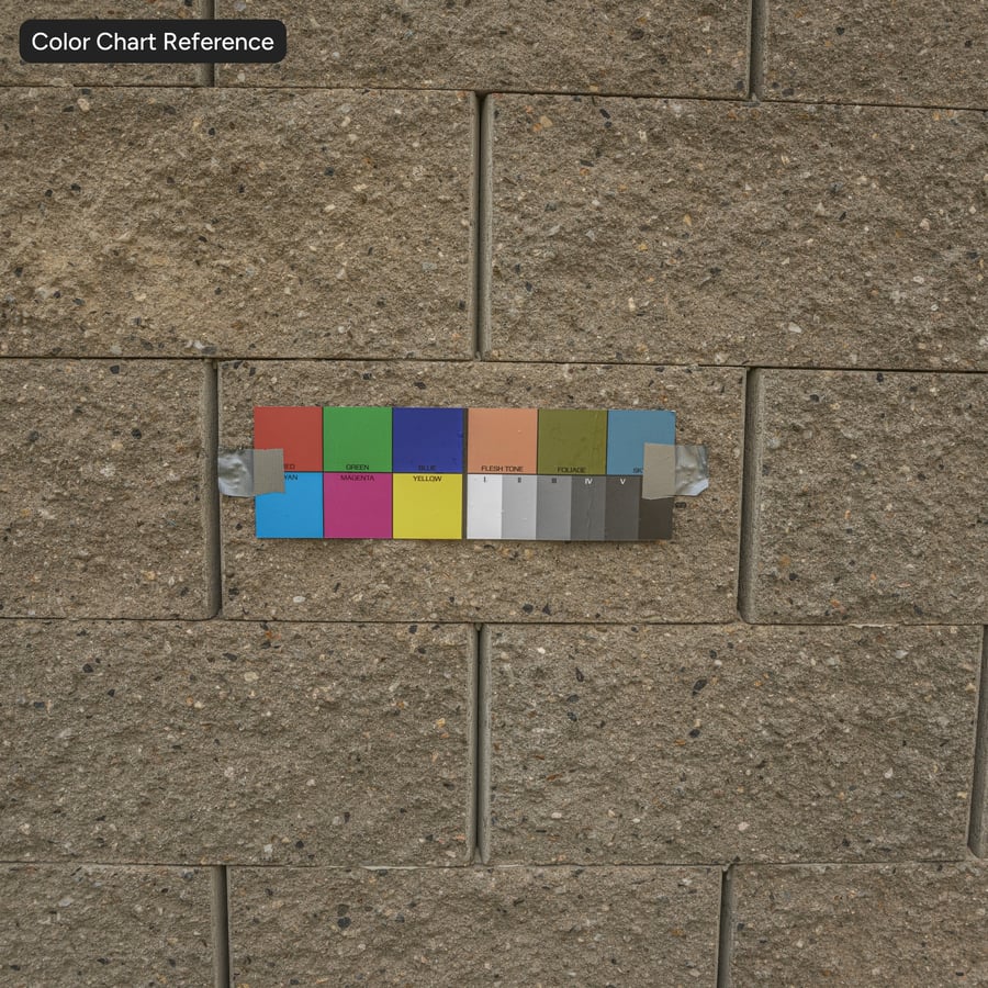 Hrubý kamenný blok s dělenou stěnou, béžový