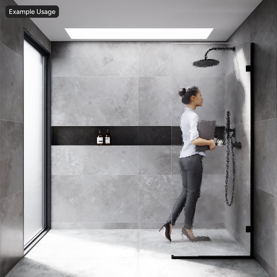 Dekoratif Su Dalgalı Cam Dokusu