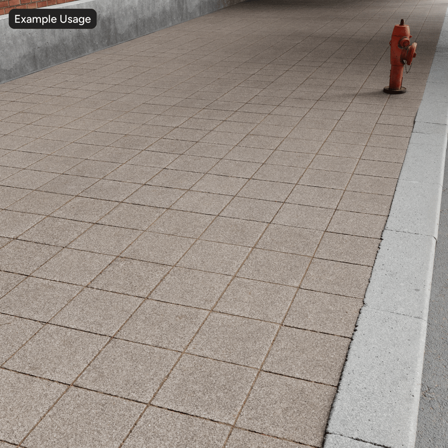 Worn Aggregate Stone Paver Texture, Brown