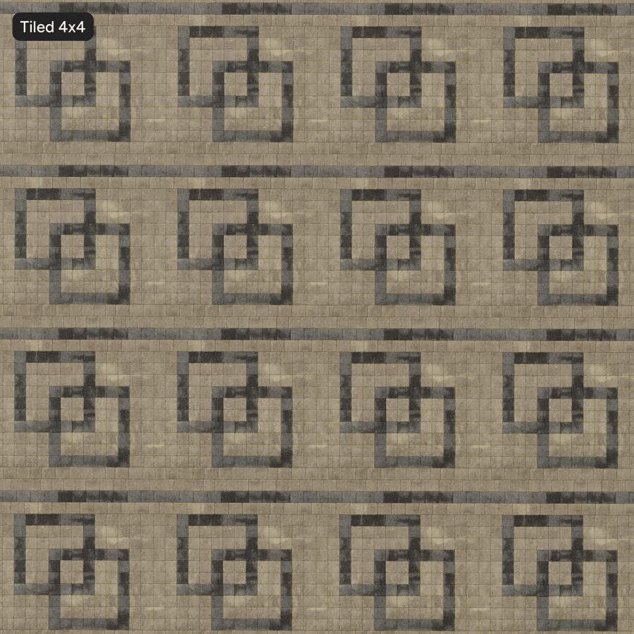 Weathered Rectangular Stone Paver Texture, Beige
