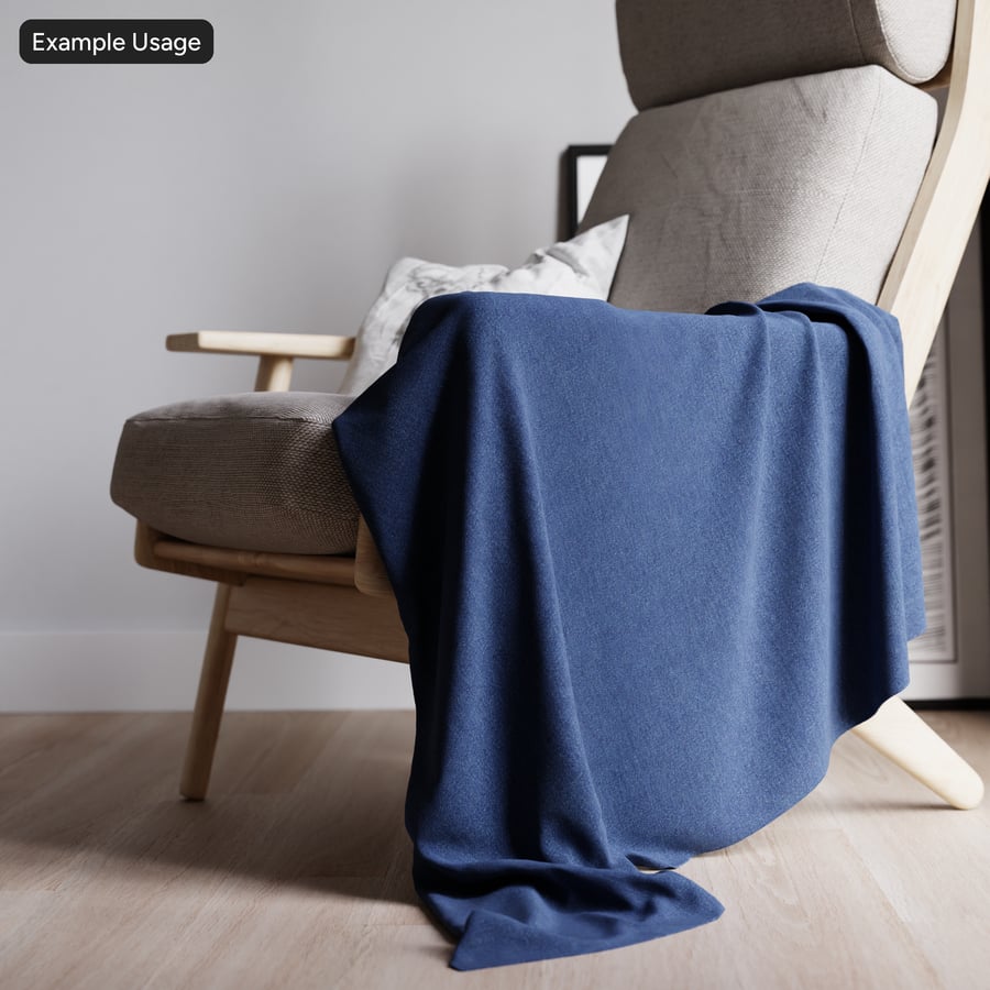 Tekstur Kain Denim Murni, Biru