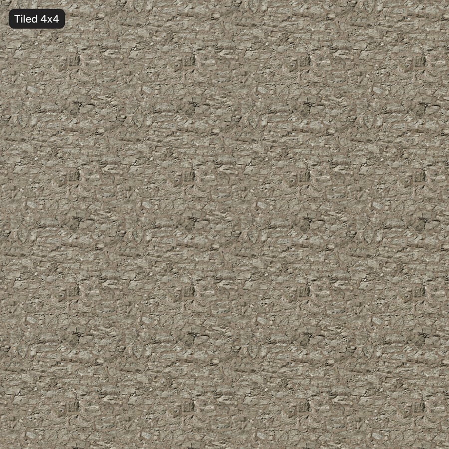 Heavy Mortared Rubble Stone Wall Texture