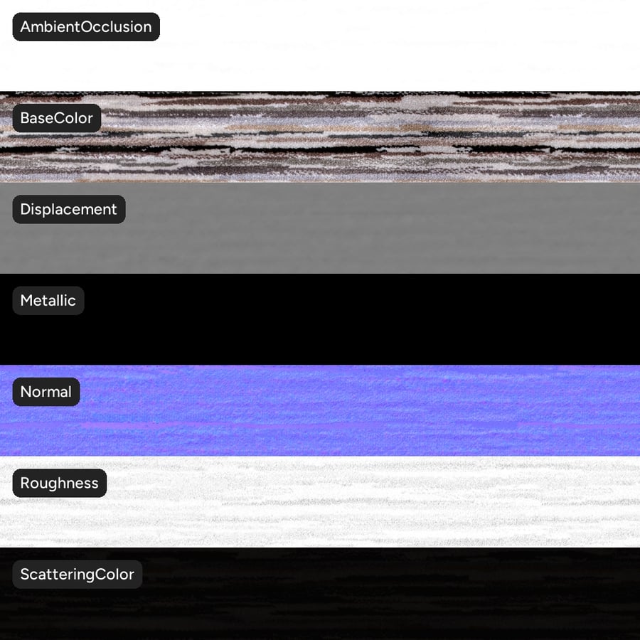 Clara Titanium Fabric Texture, Brown