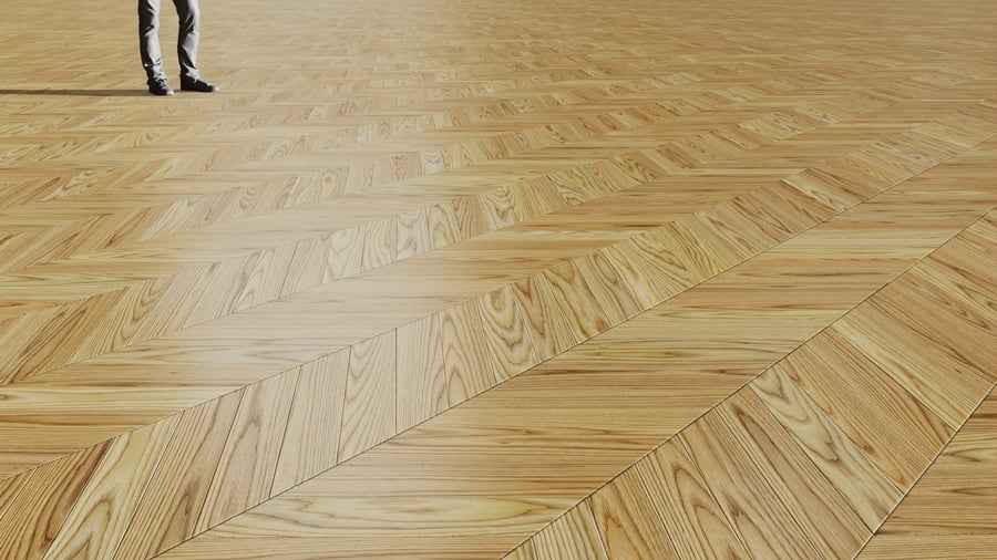 Natural Chevron Pattern Ash Wood Flooring Texture