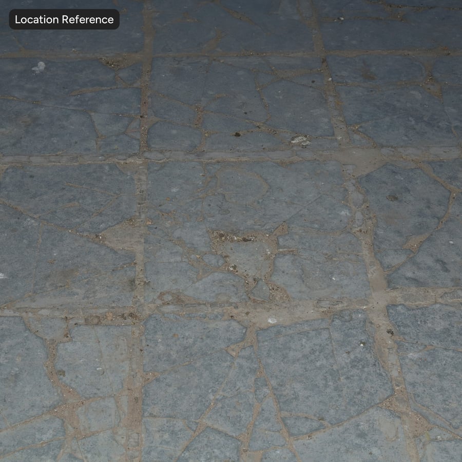 Texture del pavimento in piastrelle di pietra rotte