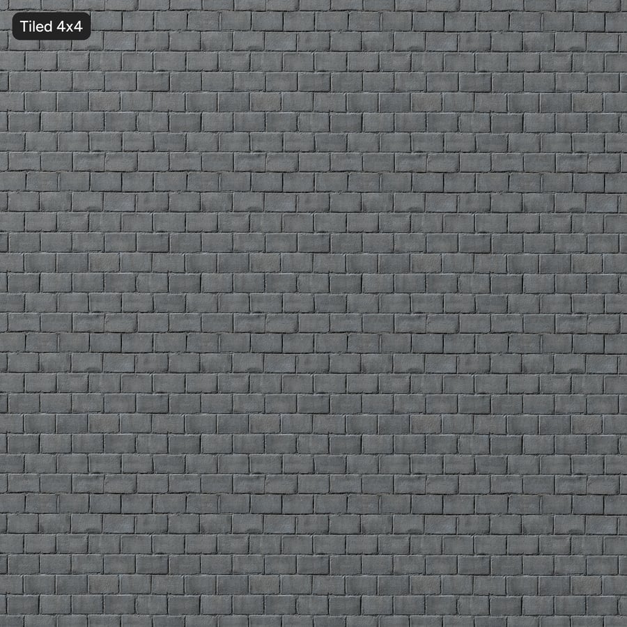 Concrete Cinder Block Wall Texture, Gray