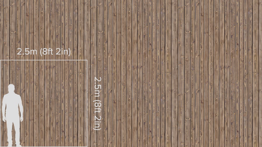 Medium Grain Natural Wood Planks Flooring Texture, Cool Tan