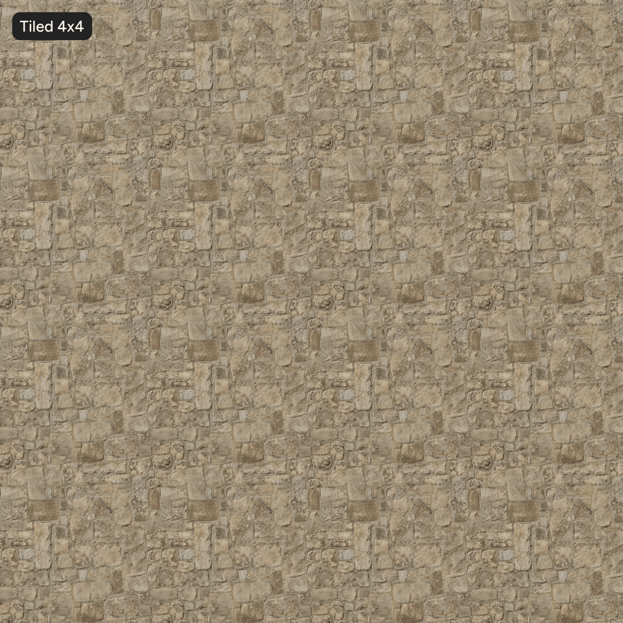 Worn Large Cobblestone Texture, Beige