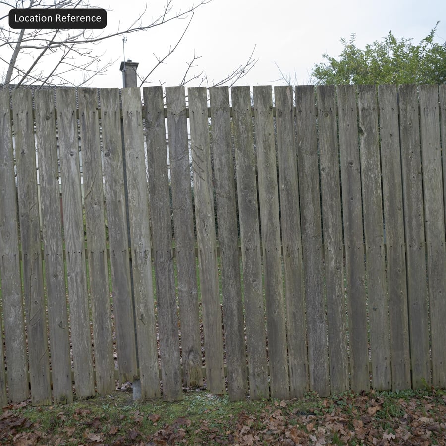 Mossy Wood Board Fence Texture